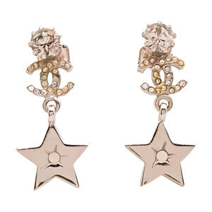 Chanel Coco Mark Star Drop Earrings